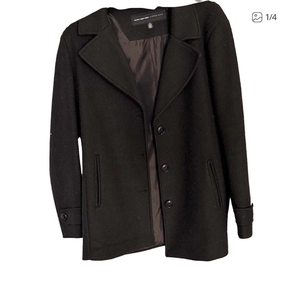 Marc New York Jackets & Blazers - Black Wool Pea Coat by Marc New York Women's Size Large